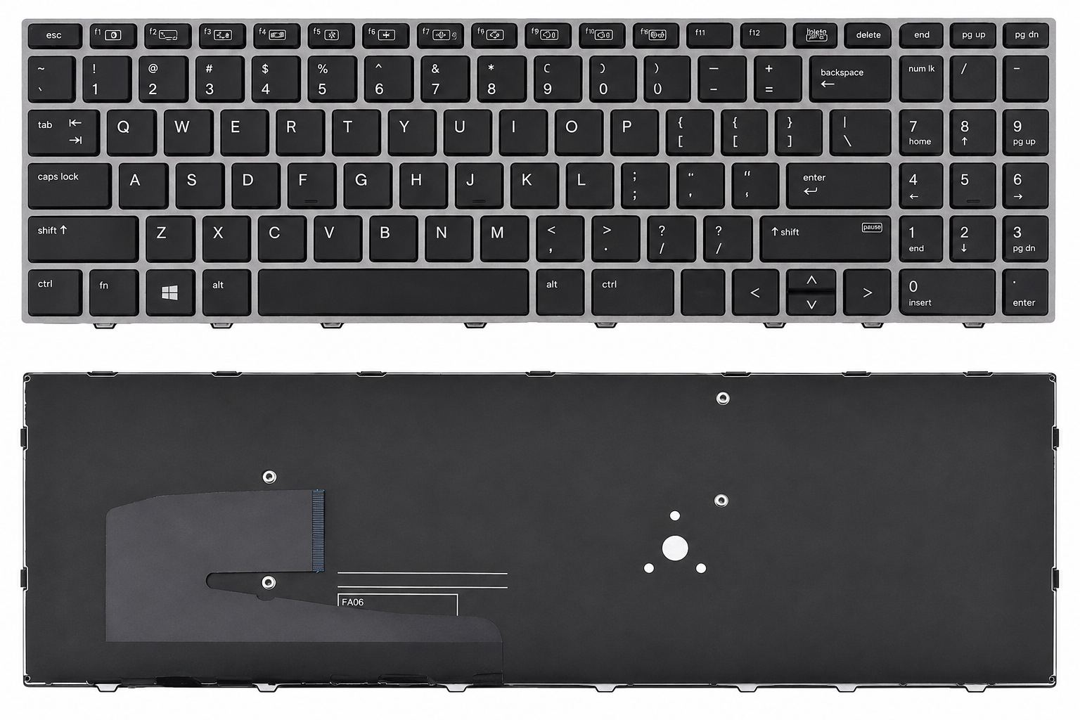 HP EliteBook 850 G3, 850 G4, ZBOOK 15U G3 Keyboard
