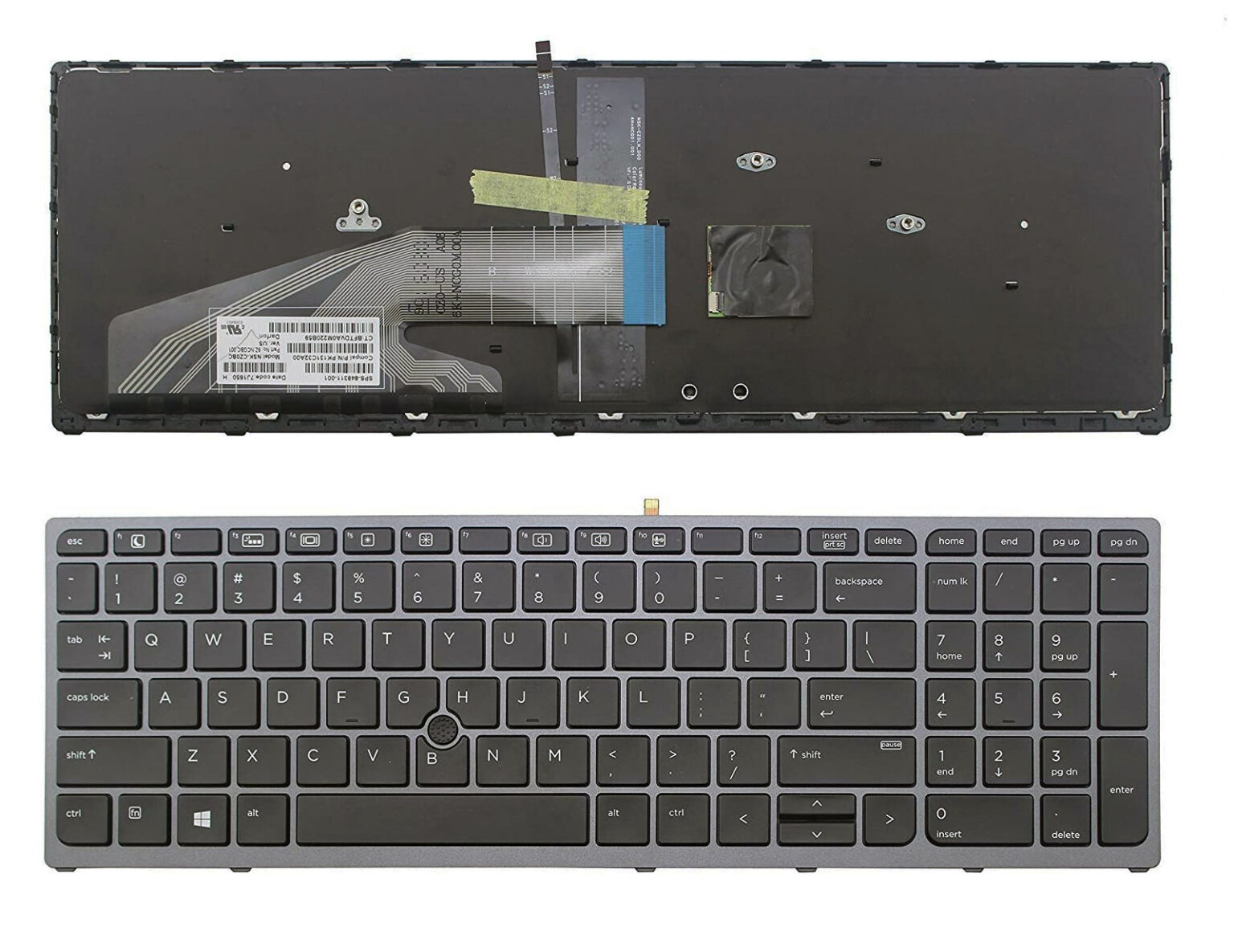 HP ZBook 15 G3, 17 G3 Keyboard ElectroBit SA