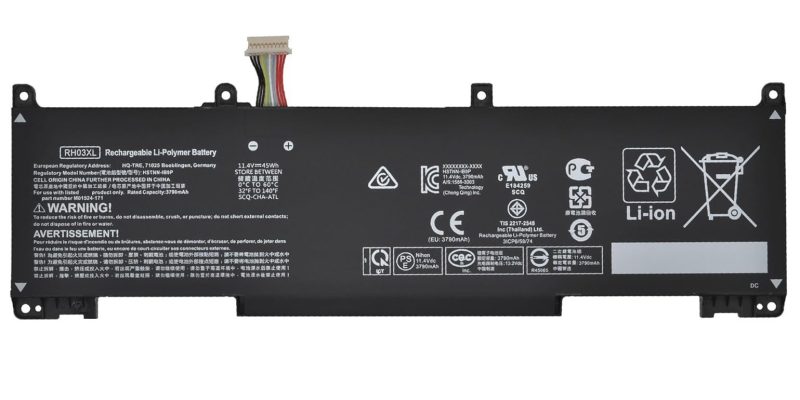 RH03XL, HP ProBook 430 G8, 450 G8 Battery