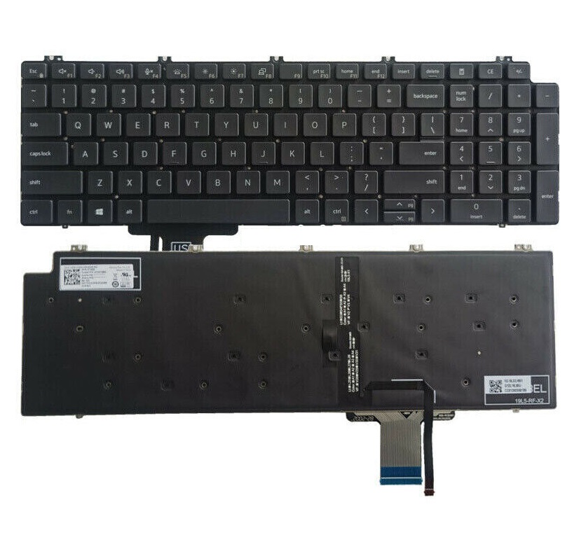 Dell Precision 7750 7550,0713DM Backlit Black-Frame Keyboard