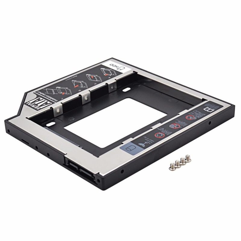 Universal 9.5mm SATA to SATA 2nd (2.5") HDD, SSD Hard Drive Caddy adapter, Optical Bay - Image 2