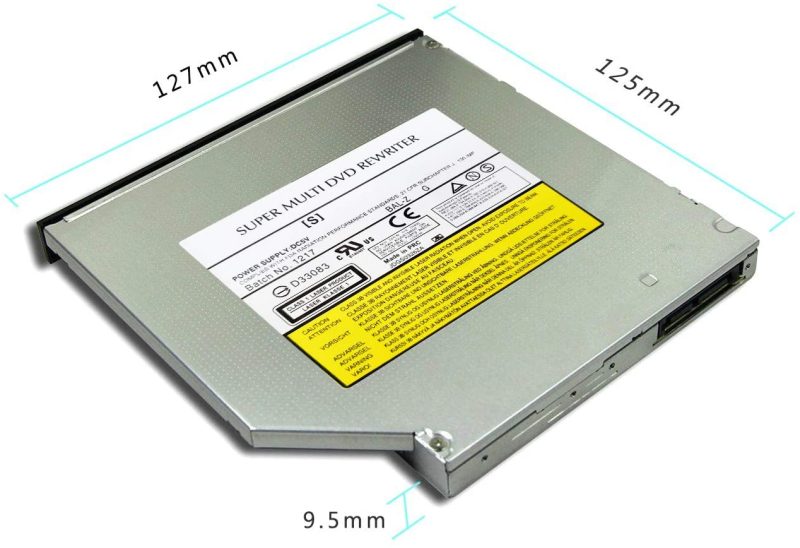 9.5mm Height Slim Internal SATA Tray-Loading CD, DVD RW Super-Multi Optical Drive Burner Writer - Image 2