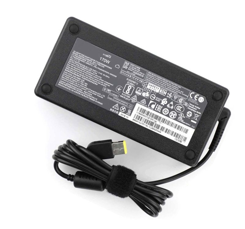 170W-20V 8.5A, Slim Yellow square tip Charger