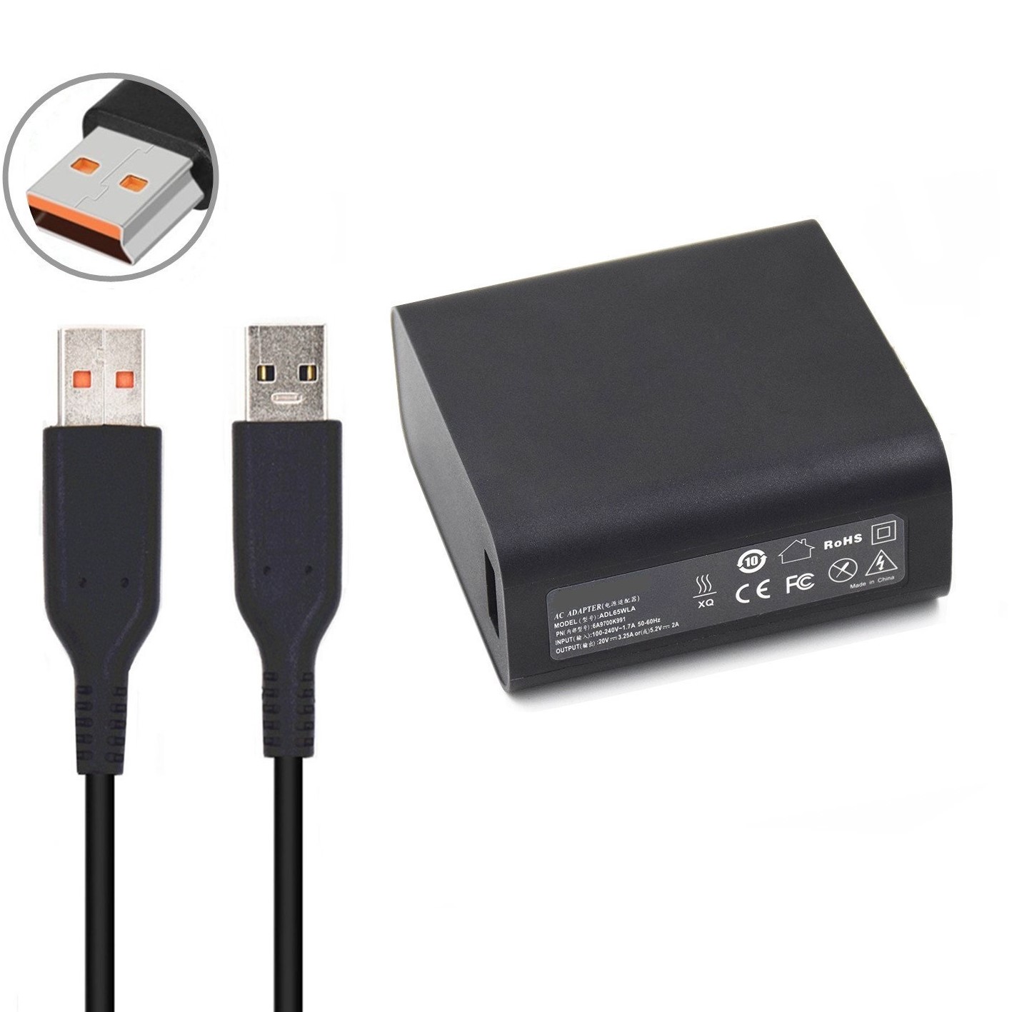 40W LENOVO Yoga 3 14, 20V 2.0A  Series, USB