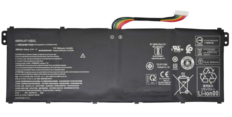 AP19B5L, KT.0040.5010, Acer Aspire 5 A515-43, A515-52 Battery