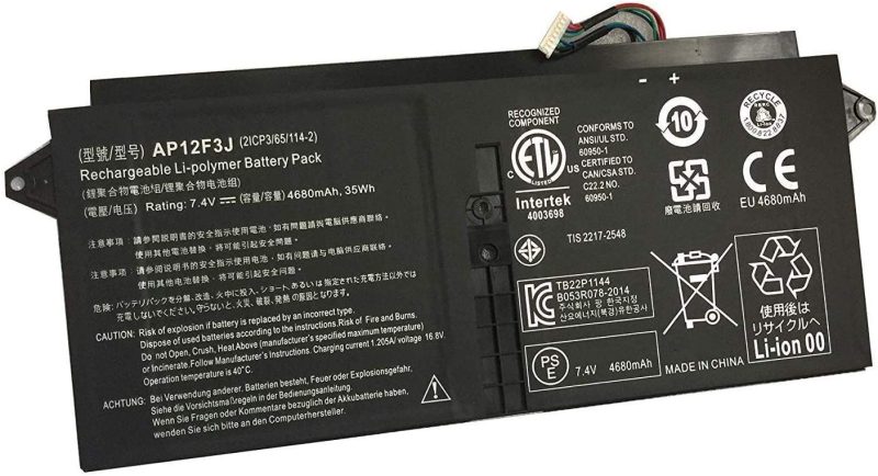 AP12F3J, KT.00403.009, Acer Aspire S7-391 Battery - Image 2