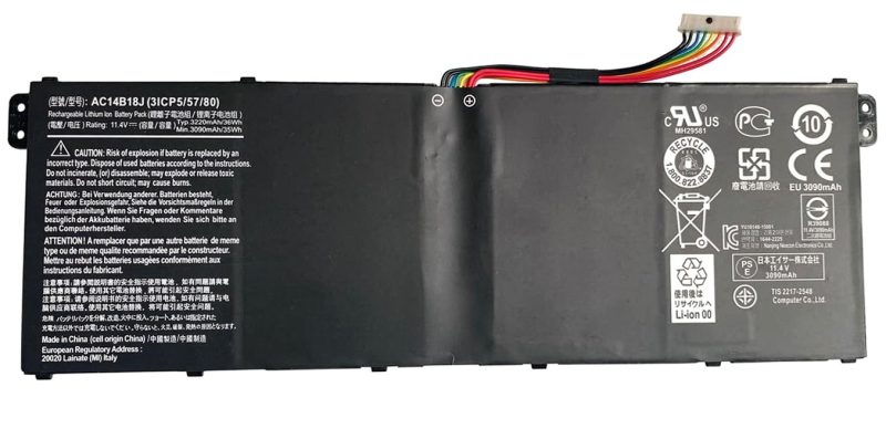 AC14B13J Acer Aspire ES1-131, ES1-531 Battery