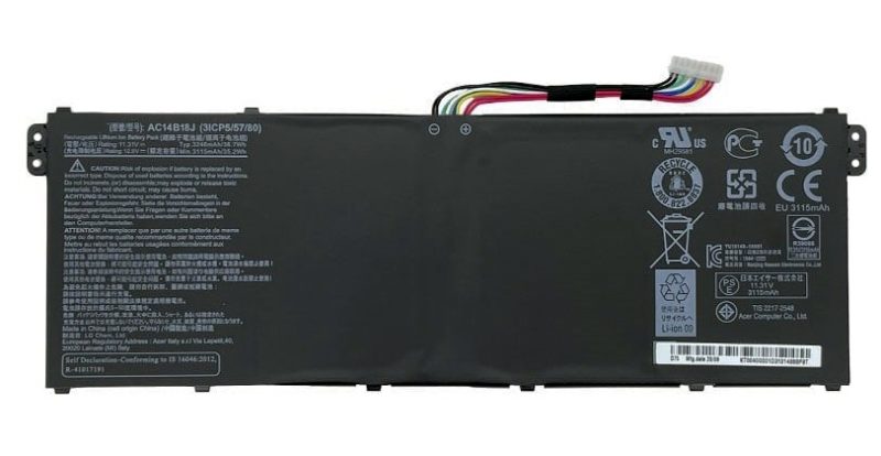 AC14B13J Acer Aspire ES1-131, ES1-531 Battery - Image 3
