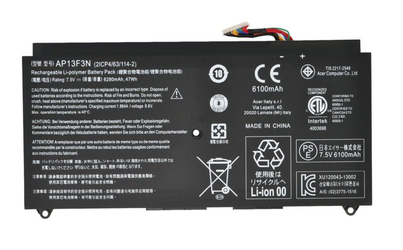 AP13F3N, Acer Aspire S7-392, S7-393G Battery