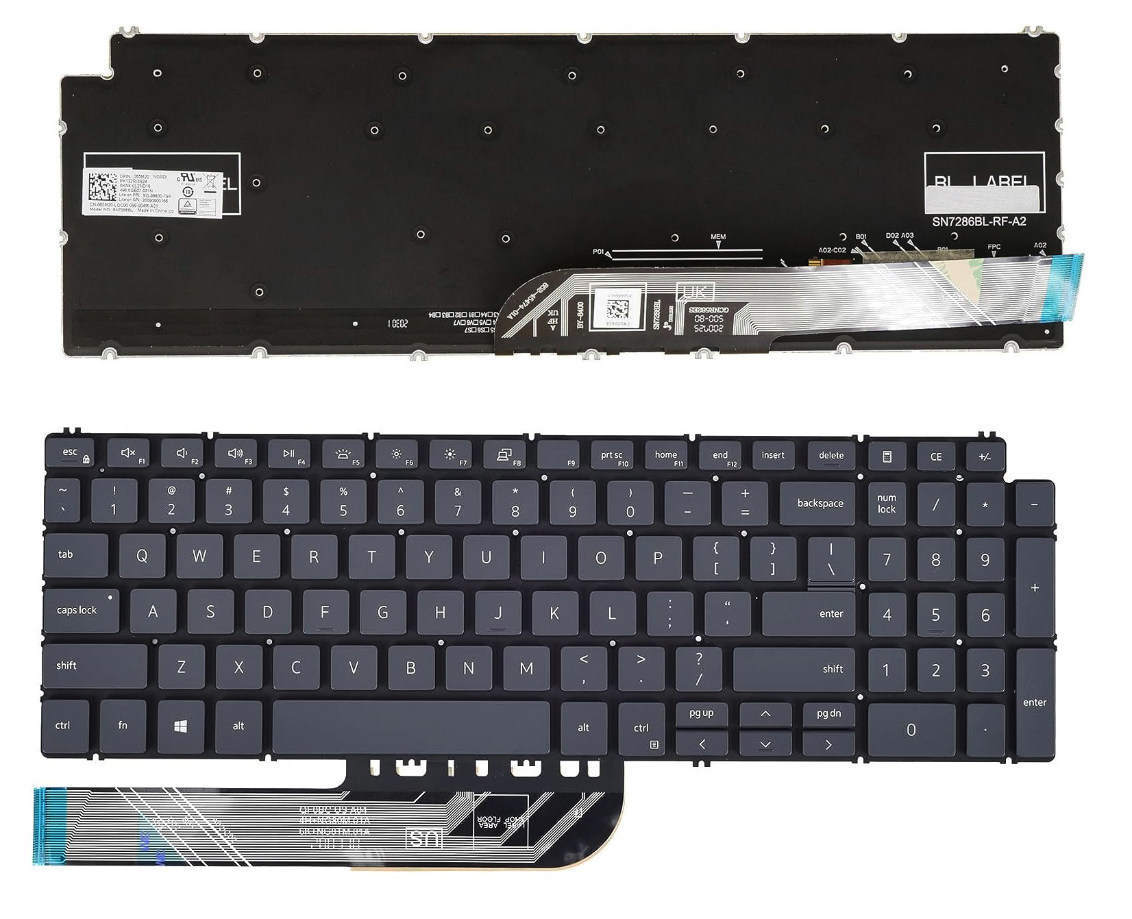 01FRFK, 0GMXM, Dell Inspiron 15-7590, 5584, 5593 Keyboard