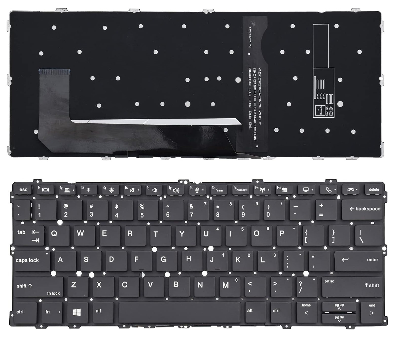 HP EliteBook X360 1030 G1, G2, G3, NO Frame Keyboard