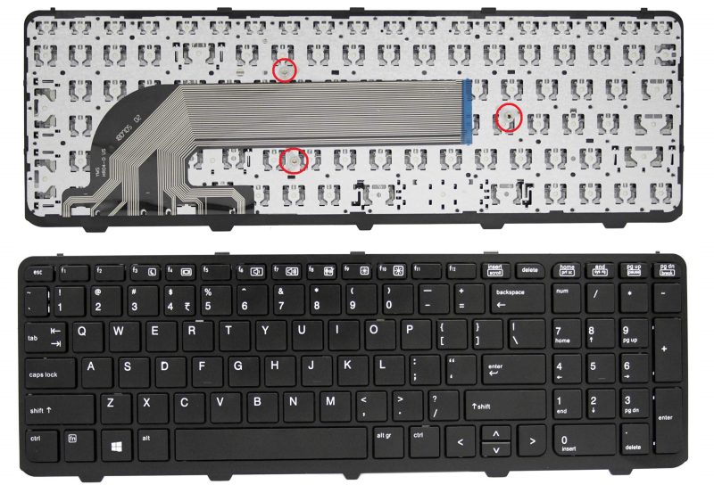 727682-031, HP ProBook 450 G0, 450 G1, 450 G2 Keyboard