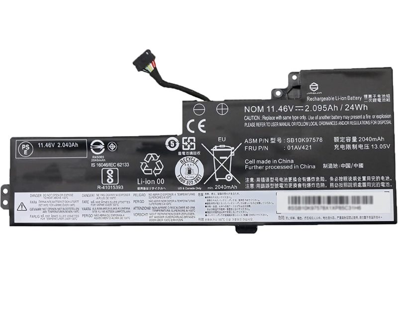 01AV419, Lenovo ThinkPad T470 Battery