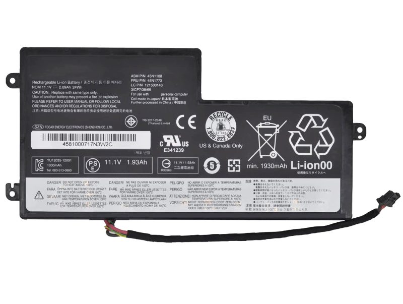 45N1111, 45N1112, Lenovo ThinkPad X230S, X240, T450S Battery