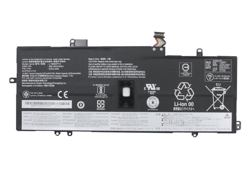 L18M4P72, Lenovo ThinkPad X1 Carbon 7th Gen Battery - Image 2