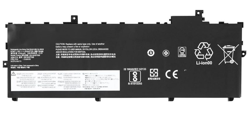 01AV429, 01AV430, Lenovo X1 Carbon 6th Gen (2018) Battery