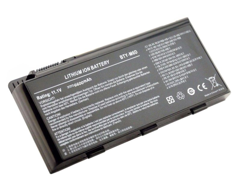BTY-M6D, MSI GX780, GT60 Battery