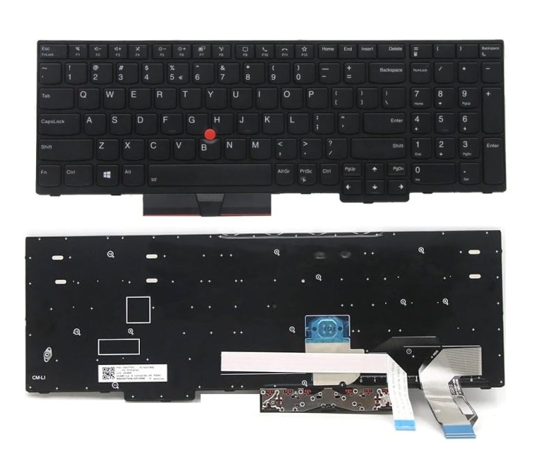 Lenovo Thinkpad T15 Gen 2, P15s Gen 2, Backlit  Black-Frame Keyboard