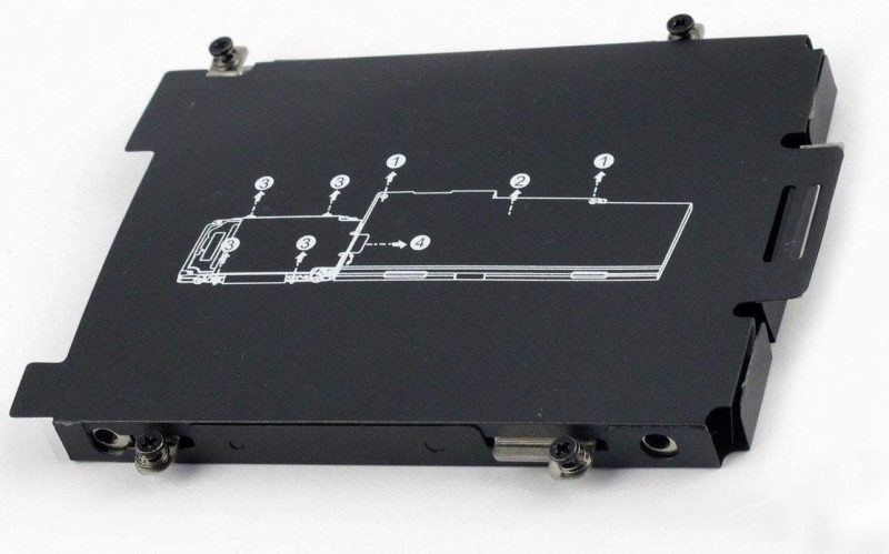 7mm, (2.5") HDD, SSD Hard Drive replacement Caddy Frame Bracket with Screws
