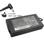 150W 20V-7.5A, MSI GF76, 4.5*3.0mm tip, AC power Adapter