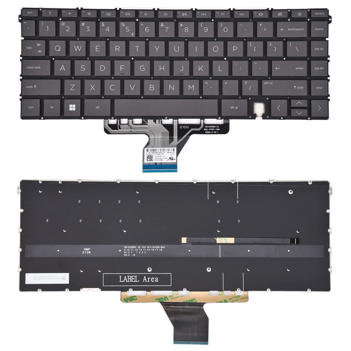 HP Envy X360 15-EU LAPTOP KEYBOARD
